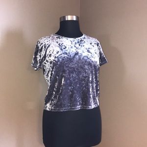 Gray Aéropostale Velvet top